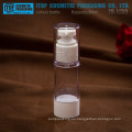 ZB-LI30 30ml atractivo y clásico blanco y clear 1oz redondo botella envase airless de 30ml